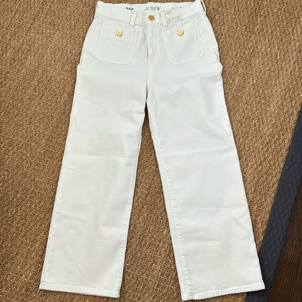 J Crew Slim wide leg pants